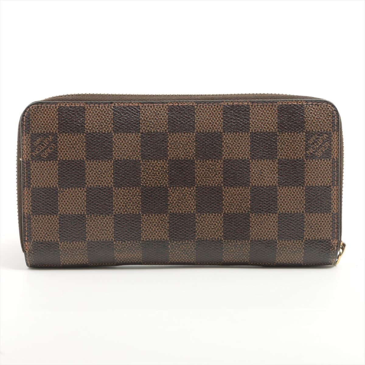 Louis Vuitton Damier Zippy Wallet N60015 Brown Round Zip Wallet
