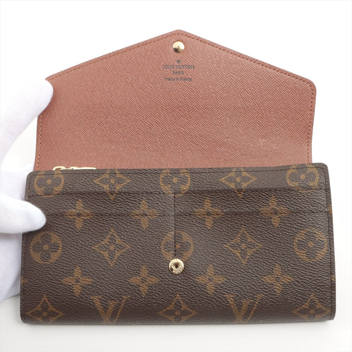 Louis Vuitton Monogram Portefeiulle Sarah M60531 Brown Purse